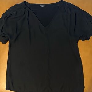 Ann Taylor Black V-Neck Blouse